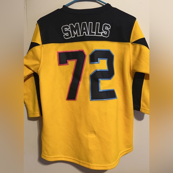 BAD BOY BIGGIE SMALLS YOUTH HOCKEY JERSEY YELLOW - Picture 2 of 6